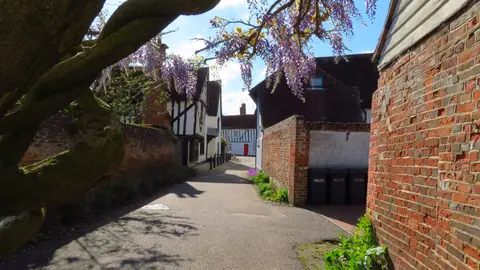 Photo of Nayland, a village in Dedham Vale, Suffolk, eastern England.