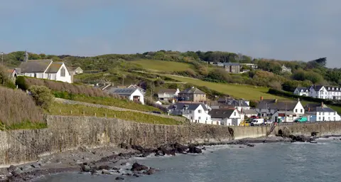 Photo of Coverack, a swimming spot near Cadgwith, Cornwall, south west England.