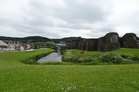 Photo of Caerphilly, a village in Caerphilly, south east Wales.