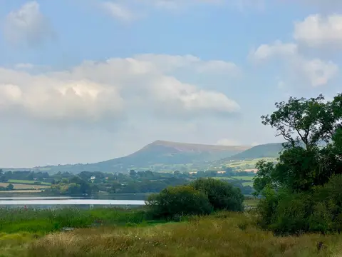 Photo of Llangorse (Llan-gors), a village in Bannau Brycheiniog, the Powys, mid Wales.