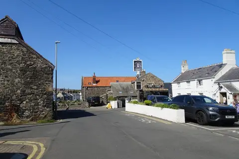 Photo of The Jolly Fisherman, a pub near Craster, Northumberland, north east England.