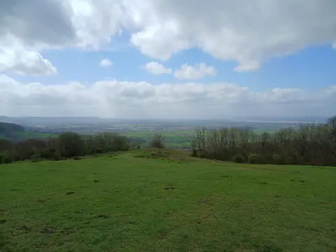 Photo of Haresfield Beacon, a country estate near Painswick in the Cotswolds, Gloucestershire, south west England.