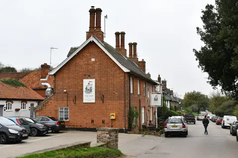 Photo of The Ship at Dunwich, a pub in Suffolk, eastern England.
