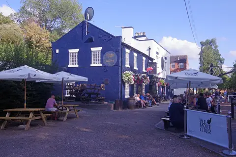 Photo of The Shroppie Fly, a pub near Audlem, Cheshire, north west England.