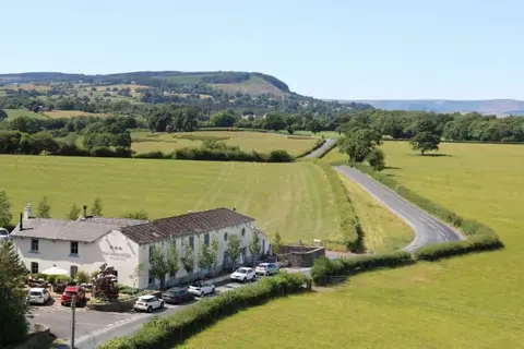Photo of The Three Fishes, a pub near Great Mitton, Lancashire, north west England.