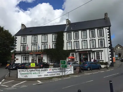 Photo of Neuadd Arms Hotel, a pub near Llanwrtyd Wells, the Powys, mid Wales.