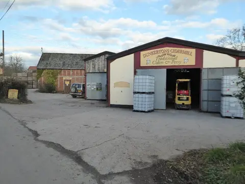 Photo of Dunkertons Cider Mill, a farm & farm shop near Pembridge, Herefordshire, central England.