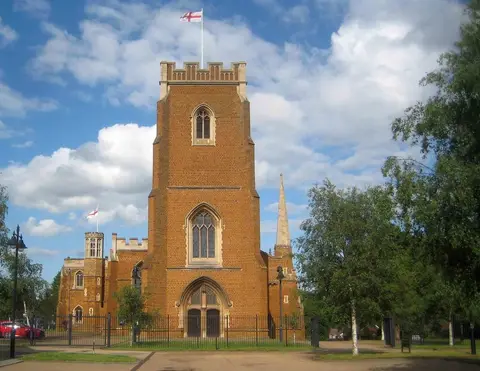 Photo of St Mary, Wellingborough, a church in Northamptonshire, central England.