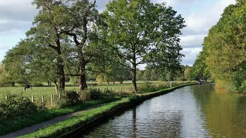 Photo of Great Haywood Bank, a country estate near Milford in Cannock Chase, Staffordshire, central England.