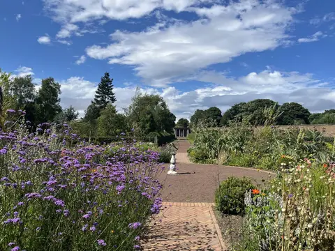 Photo of Amisfield Walled Garden, a garden near Haddington, East Lothian, central Scotland.