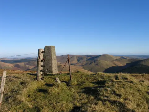 Photo: Wisp Hill, a 595m hill in Dumfries and Galloway, southern Scotland.