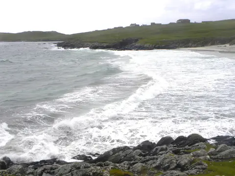 Photo of Meal Beach, a beach near Scalloway in Shetland, the Shetland Islands, the Scottish Highlands and Islands.