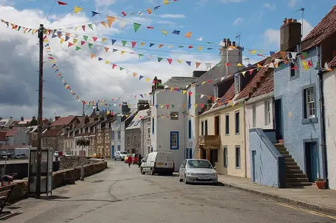 Photo of St Monans, a village in Fife, central Scotland.