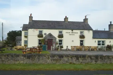 Photo of The Four Crosses, a pub near Menai Bridge, Anglesey, north Wales.