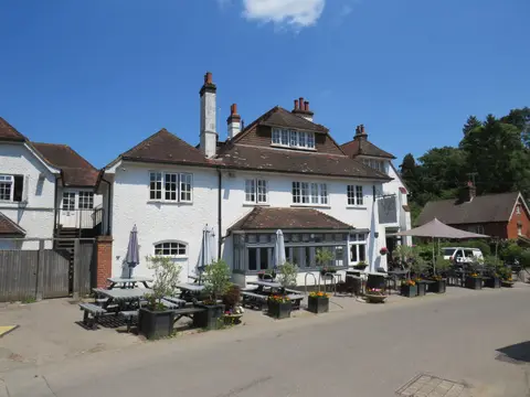 Photo of Peaslake, a village in Surrey, south east England.