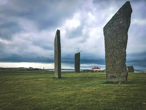 Photo of Stenness, a henge near Finstown in Hoy and West Mainland, the Orkney Islands, the Scottish Highlands and Islands.