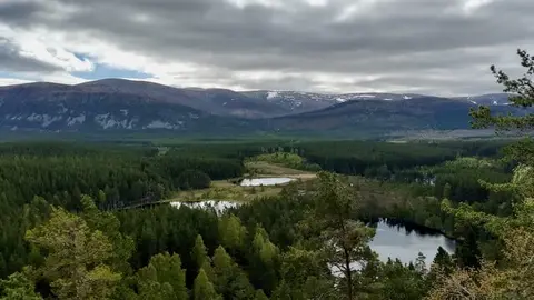 Photo of Uath Lochans, a loch near Kincraig in the Cairngorms, Highland, the Scottish Highlands and Islands.