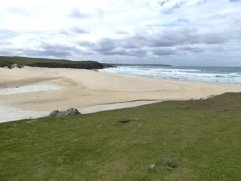 Photo of Eoropie Beach, a beach near Port of Ness, Na h-Eileanan Siar, the Scottish Highlands and Islands.