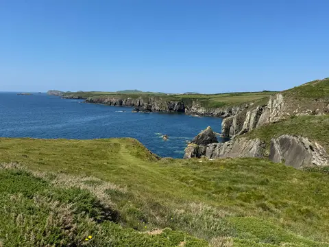 Photo along the Wales Coast Path, an 870-mile long-distance path running from Chepstow to Queensferry, Wales.