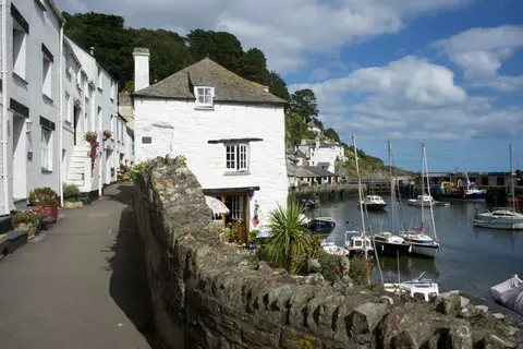 Photo of Polperro, a village in Cornwall, south west England.