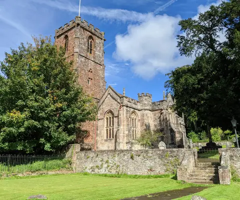 Photo of Crowcombe, a village in Somerset, south west England.