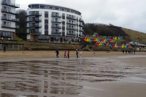 Photo of Scarborough North Bay, a swimming spot in North Yorkshire, northern England.