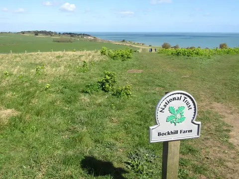 Photo of the coast at St Margarets, Kent, south east England.