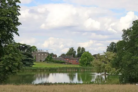 Photo of Enville, a Grade II* registered house & garden near Kinver, Staffordshire, central England.