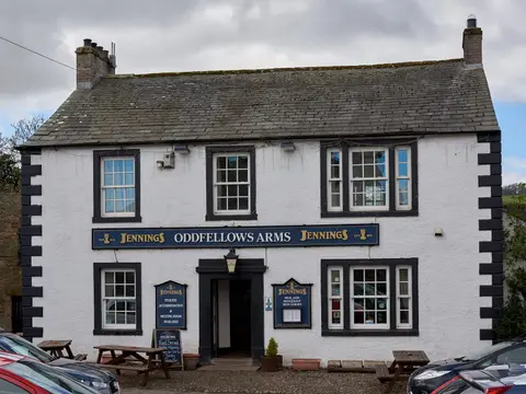 Photo of The Oddfellows Arms, a pub near Caldbeck in the Lake District, Cumbria, north west England.