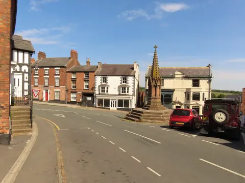 Photo of Malpas, a village in Cheshire, north west England.
