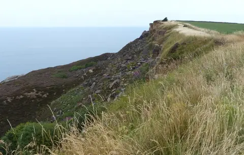 Photo of the coast at Hummersea, North Yorkshire, northern England.