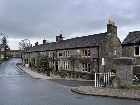 Photo of The Red Lion (Burnsall), a pub in the Yorkshire Dales, North Yorkshire, northern England.