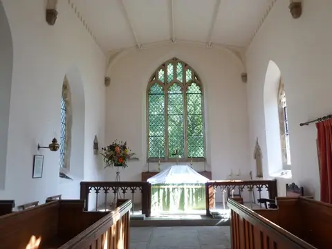 Photo of St Peter ad Vincula, South Newington, a church in Oxfordshire, south east England.