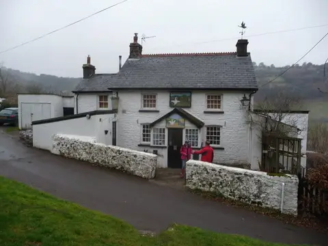 Photo of The Goose and Cuckoo, a pub near Upper Llanover in Bannau Brycheiniog, Monmouthshire, south east Wales.