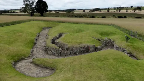 Photo of Carlungie Souterrain, a souterrain near Monifieth, the Angus, north east Scotland.
