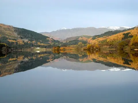 Photo of Loch Chon, a loch near Kinlochard in Loch Lomond & The Trossachs, Stirling, central Scotland.