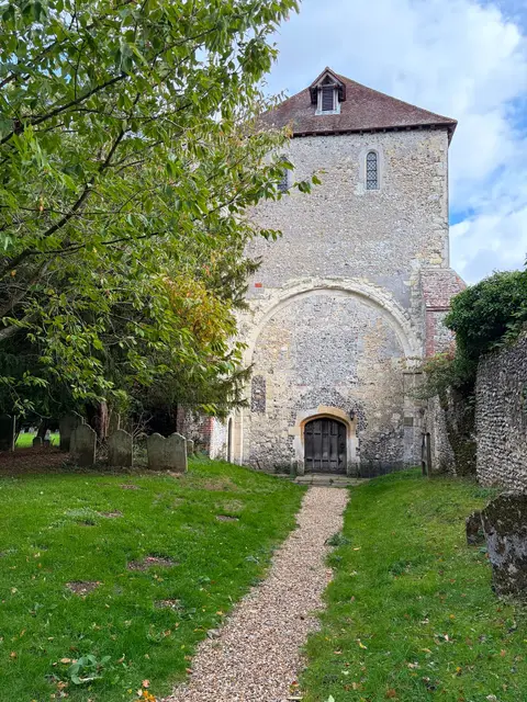 Photo of Pamber Priory, a church near Pamber End, Hampshire, south east England.