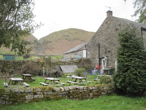 Photo of The Strathmore Arms, a pub near Holwick in the North Pennines, County Durham, north east England.