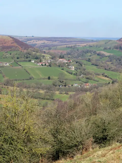 Photo of Hawnby, a village in the North York Moors, North Yorkshire, northern England.