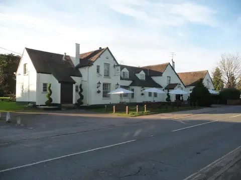 Photo of The Crown Inn (Hallow), a pub in Worcestershire, central England.