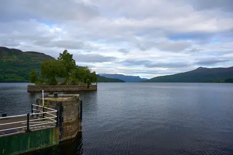 Photo of the Trossachs, a National Scenic Area in Stirling, central Scotland.