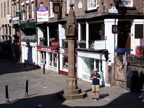 Photo of Chester Rows, a landmark in Cheshire, north west England.