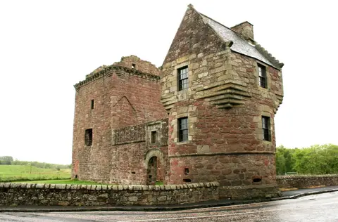 Photo of Burleigh Castle, a ruined castle in Perth and Kinross, central Scotland.