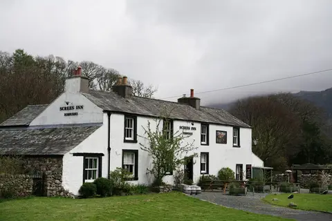 Photo of The Screes Inn, a pub near Nether Wasdale in the Lake District, Cumbria, north west England.