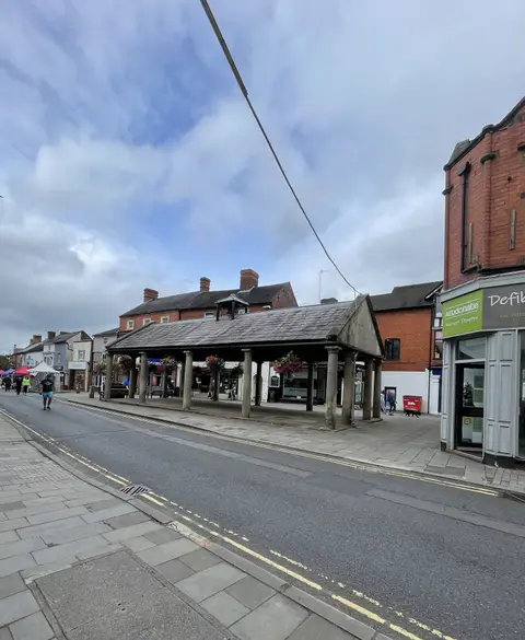 Photo of Market Drayton, a village in Shropshire, central England.