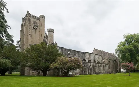Photo of Dunkeld Cathedral, a cathedral in the River Tay (Dunkeld), Perth and Kinross, central Scotland.