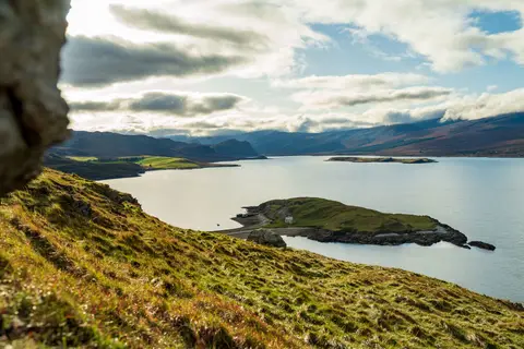 Photo of the Kyle of Tongue, a National Scenic Area in Highland, the Scottish Highlands and Islands.
