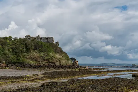 Photo of Portland Harbour Castle Cove, a swimming spot near Upwey, Dorset, south west England.