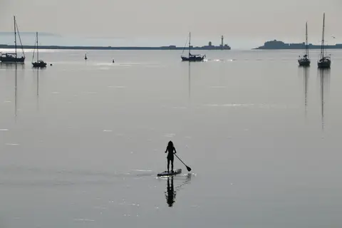 Photo of Portland Harbour Shore, a Site of Special Scientific Interest near Osmington, Dorset, south west England.