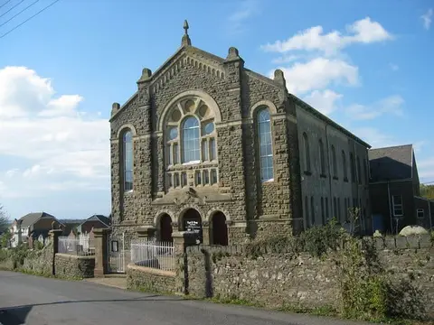 Photo of Capel y Crwys, a church near Three Crosses, Swansea, south west Wales.